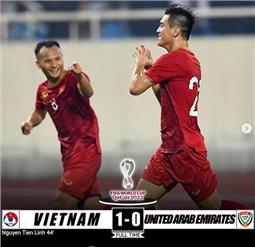 Đội tuyển Việt Nam tăng vọt trên Bảng xếp hạng FIFA
